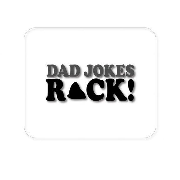 DistinctInk Mouse Pad - 1/4" Foam Rubber - Dad Jokes Rock