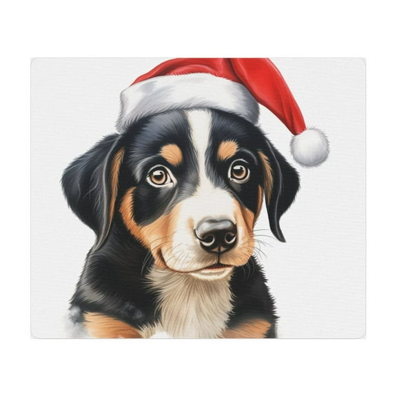 DistinctInk Mouse Pad - 1/4" Foam Rubber - Entlebucher Mountain Dog Puppy Drawing