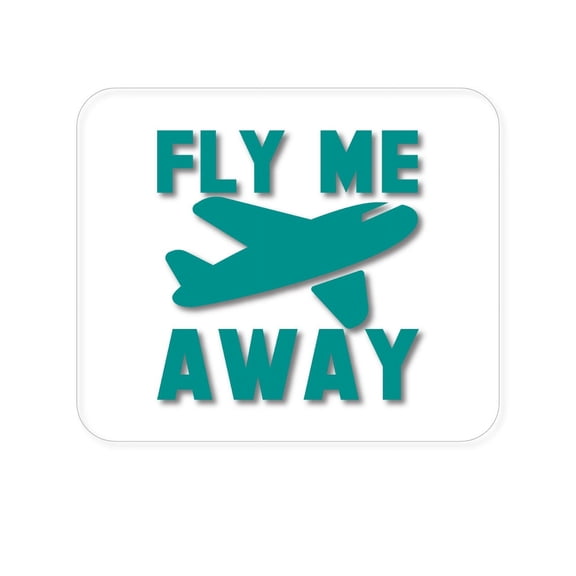DistinctInk Mouse Pad - 1/4" Foam Rubber - Fly Me Away - Travel