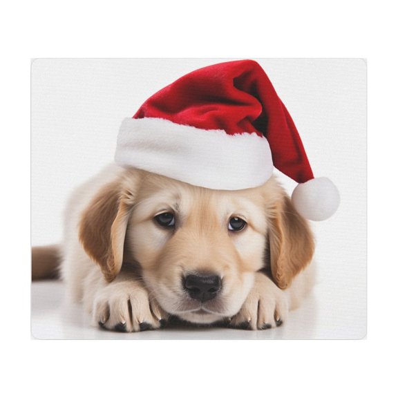 DistinctInk Mouse Pad - 1/4" Foam Rubber - Golden Retriever Puppy