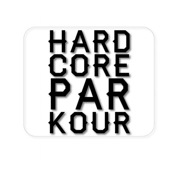 DistinctInk Mouse Pad - 1/4" Foam Rubber - Hard Core Parkour
