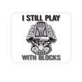 thumbnail image 1 of DistinctInk Mouse Pad - 1/4" Foam Rubber - I Still Play with Blocks - Cars, 1 of 3