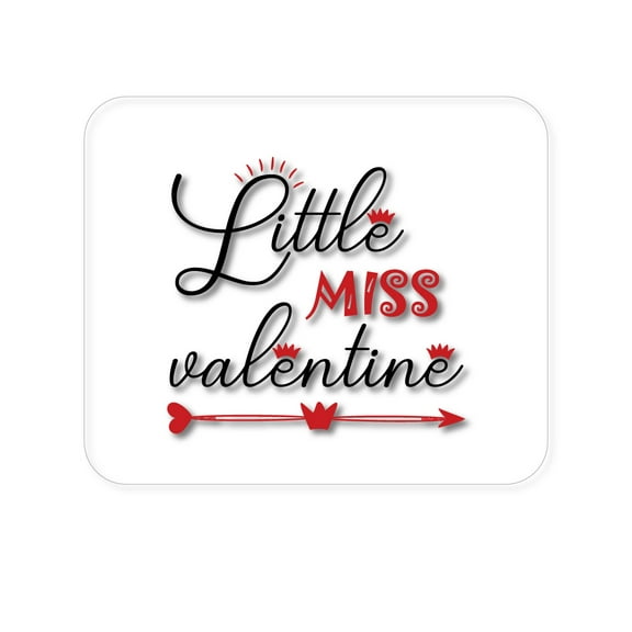 DistinctInk Mouse Pad - 1/4" Foam Rubber - Little Miss Valentine