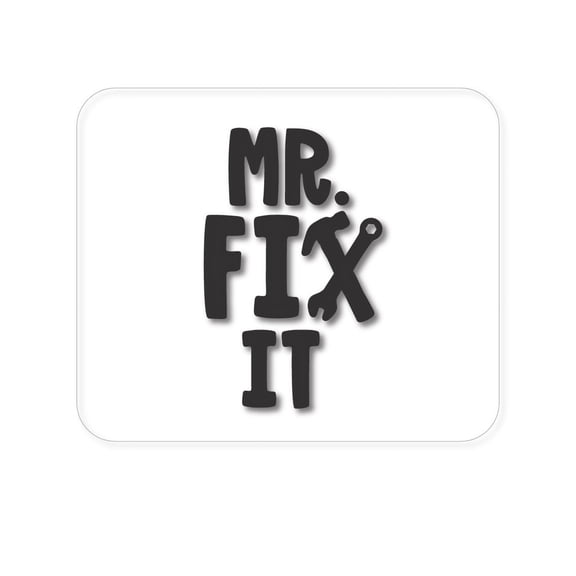 DistinctInk Mouse Pad - 1/4" Foam Rubber - Mr. Fix It Wrench
