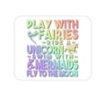 thumbnail image 1 of DistinctInk Mouse Pad - 1/4" Foam Rubber - Play With Fairs Ride Unicorn Mermaids Moon, 1 of 3