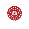 thumbnail image 1 of DistinctInk Mouse Pad - 1/4" Foam Rubber - Red Hearts Mandala, 1 of 3