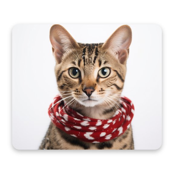 DistinctInk Mouse Pad - 1/4" Foam Rubber - Savannah Cat