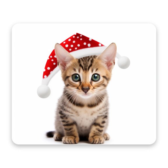 DistinctInk Mouse Pad - 1/4" Foam Rubber - Savannah Kitten