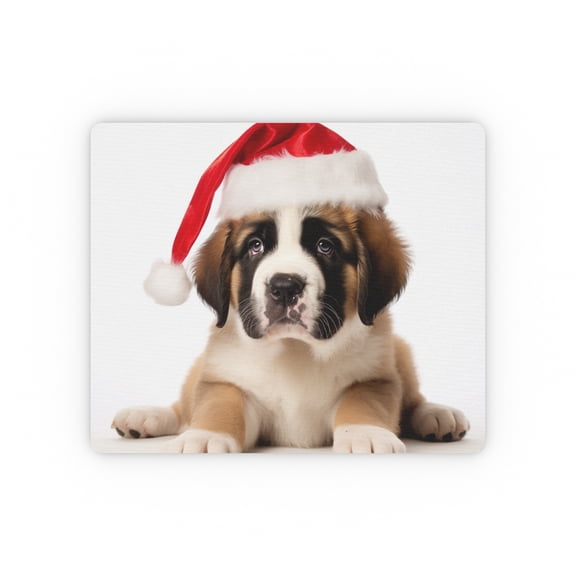 DistinctInk Mouse Pad - 1/4" Foam Rubber - St. Bernard Puppy
