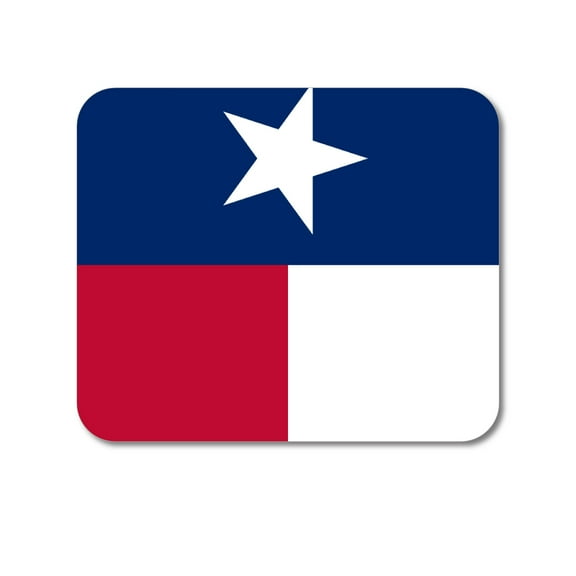DistinctInk Mouse Pad - 1/4" Foam Rubber - Texas State Flag