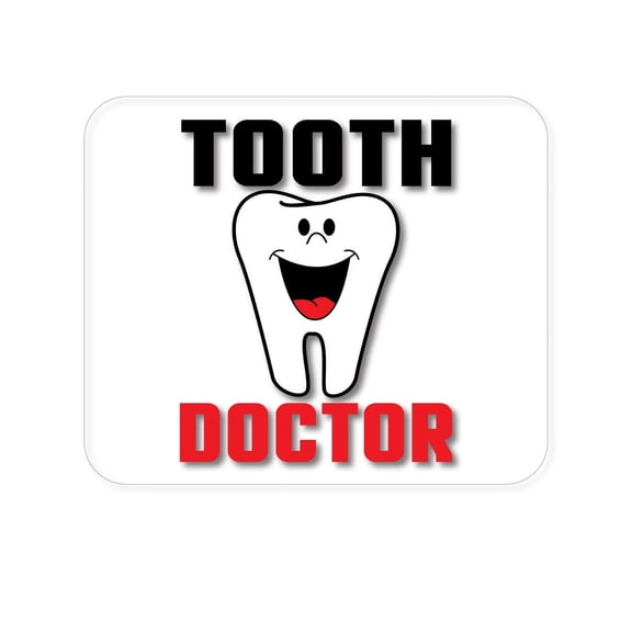 DistinctInk Mouse Pad - 1/4" Foam Rubber - Tooth Doctor Dentist