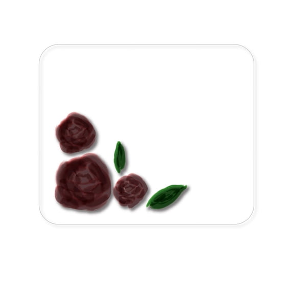 DistinctInk Mouse Pad - 1/4" Foam Rubber - Water colored Roses