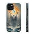 thumbnail image 1 of DistinctInk MagSafe Tough Case for Apple iPhone 13 Mini (5.4" Screen) - Divine Mercy: Erasing Transgressions with Love - Lightweight Grip, 1 of 6