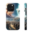 thumbnail image 1 of DistinctInk Tough Case for Apple iPhone 13 PRO (6.1" Screen), Compatible with MagSafe Charging - "Foolishness to the Perishing, Power to the Saved: 1 Corinthians 1:18", 1 of 6