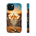 thumbnail image 1 of DistinctInk Tough Case for Apple iPhone 15 PLUS (6.7" Screen), Compatible with MagSafe Charging - "The Peacemaker: Ephesians 2:14 Unites and Breaks Hostility", 1 of 6