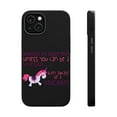 thumbnail image 1 of DistinctInk Tough Case for Apple iPhone 13 (6.1" Screen), Compatible with MagSafe Charging - Always Be Yourself Unless You Can Be a Unicorn, 1 of 6