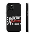 thumbnail image 1 of DistinctInk Tough Case for Apple iPhone 13 (6.1" Screen), Compatible with MagSafe Charging - Baseball Every Game is Game 7, 1 of 6