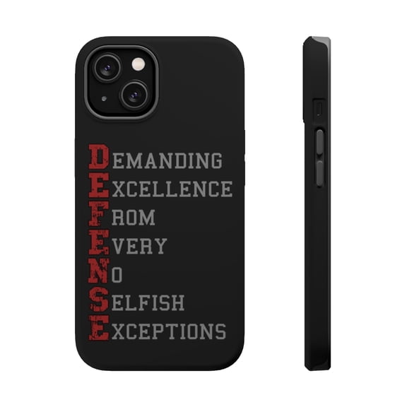 DistinctInk MagSafe Tough Case for Apple iPhone 13 (6.1" Screen) - DEFENSE Demanding Excellence - Slim Profile Design
