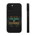 thumbnail image 1 of DistinctInk MagSafe Tough Case for Apple iPhone 13 (6.1" Screen) - Don't Fly Till Wings Are Feathered - Wireless Charging Compatible, 1 of 6