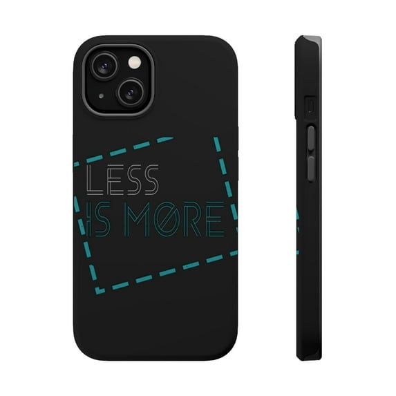 DistinctInk MagSafe Tough Case for Apple iPhone 13 (6.1" Screen) - Less Is More - Slim Profile Design