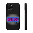 thumbnail image 1 of DistinctInk MagSafe Tough Case for Apple iPhone 13 (6.1" Screen) - Miss You - Shockproof Protection, 1 of 6