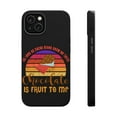 thumbnail image 1 of DistinctInk Tough Case for Apple iPhone 13 MINI (5.4" Screen), Compatible with MagSafe Charging - Chocolate Is Fruit To Me, 1 of 6
