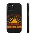 thumbnail image 1 of DistinctInk MagSafe Tough Case for Apple iPhone 13 Mini (5.4" Screen) - Hip Hooray For The Summer Day - Raised Bezel Screen Guard, 1 of 6