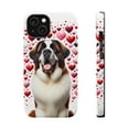 thumbnail image 1 of DistinctInk Tough Case for Apple iPhone 13 MINI (5.4" Screen), Compatible with MagSafe Charging - Valentine's Day St. Bernard, 1 of 6
