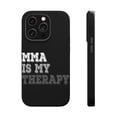 thumbnail image 1 of DistinctInk MagSafe Tough Case for Apple iPhone 13 Pro (6.1" Screen) - MMA Is My Therapy - Raised Bezel Screen Guard, 1 of 6