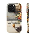 thumbnail image 1 of DistinctInk Tough Case for Apple iPhone 13 PRO (6.1" Screen), Compatible with MagSafe Charging - Partiality and Wrongdoing for Bread - Proverbs 28:21, 1 of 6