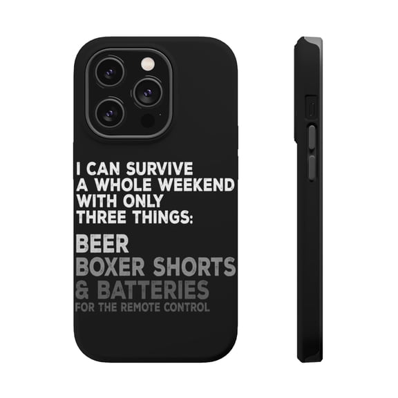 DistinctInk MagSafe Tough Case for Apple iPhone 13 Pro Max (6.7" Screen) - Can Survive with Only Beer Boxers Batteries - Shockproof Protection