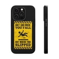 thumbnail image 1 of DistinctInk Tough Case for Apple iPhone 13 Pro MAX (6.7" Screen), Compatible with MagSafe Charging - Don't Look Fall Where Slipped, 1 of 6
