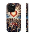 thumbnail image 1 of DistinctInk MagSafe Tough Case for Apple iPhone 13 Pro Max (6.7" Screen) - Love Covers Sins: 1 Peter 4:8 Bible Verse - Raised Bezel Screen Guard, 1 of 6