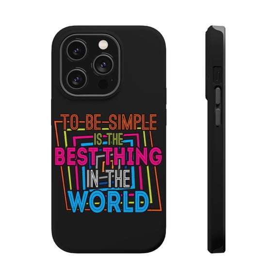 DistinctInk MagSafe Tough Case for Apple iPhone 13 Pro Max (6.7" Screen) - Simple Best Thing In The World - Slim Profile Design