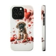 thumbnail image 1 of DistinctInk Tough Case for Apple iPhone 13 Pro MAX (6.7" Screen), Compatible with MagSafe Charging - Valentine's Day Bullmastiff Puppy, 1 of 6