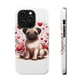 thumbnail image 1 of DistinctInk Tough Case for Apple iPhone 13 Pro MAX (6.7" Screen), Compatible with MagSafe Charging - Valentine's Day Pug, 1 of 6