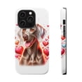 thumbnail image 1 of DistinctInk Tough Case for Apple iPhone 13 Pro MAX (6.7" Screen), Compatible with MagSafe Charging - Valentine's Day Weimaraner, 1 of 6