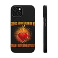 thumbnail image 1 of DistinctInk Tough Case for Apple iPhone 14 (6.1" Screen), Compatible with MagSafe Charging - God Has Bigger Plan For Me, 1 of 6