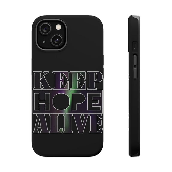 DistinctInk MagSafe Tough Case for Apple iPhone 14 (6.1" Screen) - Keep Hope Alive - Shockproof Protection