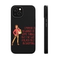 thumbnail image 1 of DistinctInk MagSafe Tough Case for Apple iPhone 14 Plus (6.7" Screen) - Beginner at Some Things Black Belt in Shopping - Lightweight Grip, 1 of 6