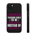 thumbnail image 1 of DistinctInk Tough Case for Apple iPhone 14 PLUS (6.7" Screen), Compatible with MagSafe Charging - Feminism - Somebodies vs Somebody's, 1 of 6