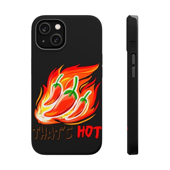 DistinctInk MagSafe Tough Case for Apple iPhone 14 Plus (6.7" Screen) - That's Hot - Slim Profile Design