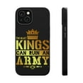 thumbnail image 1 of DistinctInk MagSafe Tough Case for Apple iPhone 14 Plus (6.7" Screen) - Too Many Kings Can Ruin An Army - Wireless Charging Compatible, 1 of 6
