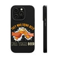 thumbnail image 1 of DistinctInk Tough Case for Apple iPhone 14 PRO (6.1" Screen), Compatible with MagSafe Charging - Drink Beer Think Beer, 1 of 6