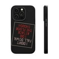 thumbnail image 1 of DistinctInk Tough Case for Apple iPhone 14 PRO (6.1" Screen), Compatible with MagSafe Charging - I Didn't Fall Down I Attack Floor, 1 of 6