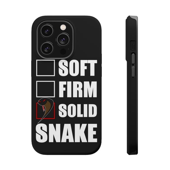 DistinctInk MagSafe Tough Case for Apple iPhone 14 Pro (6.1" Screen) - Soft Firm Solid Snake - Raised Bezel Screen Guard