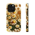 thumbnail image 1 of DistinctInk Tough Case for Apple iPhone 14 Pro MAX (6.7" Screen), Compatible with MagSafe Charging - "Dancing Smiley Daisies: A Floral Delight", 1 of 6
