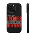 thumbnail image 1 of DistinctInk Tough Case for Apple iPhone 14 Pro MAX (6.7" Screen), Compatible with MagSafe Charging - Forgive Enemies Never Forget Their Names, 1 of 6