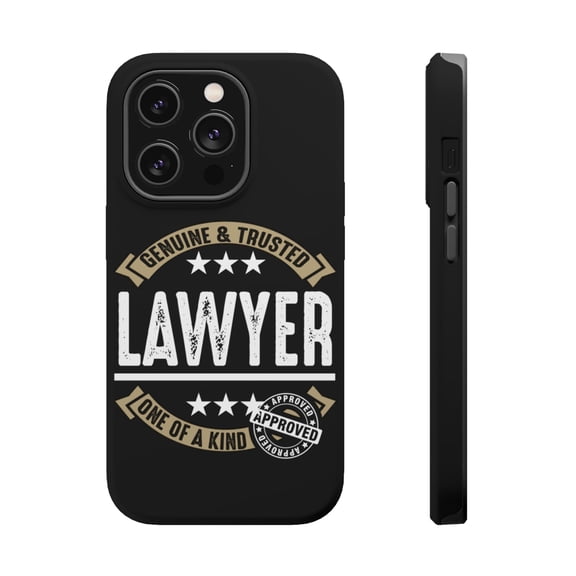 DistinctInk MagSafe Tough Case for Apple iPhone 14 Pro Max (6.7" Screen) - Genuine Trusted Lawyer One of a Kind - Shockproof Protection