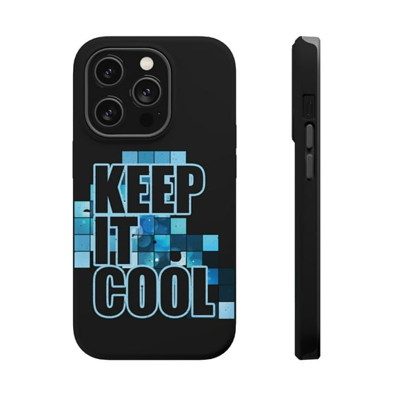 DistinctInk MagSafe Tough Case for Apple iPhone 14 Pro Max (6.7" Screen) - Keep It Cool - Raised Bezel Screen Guard